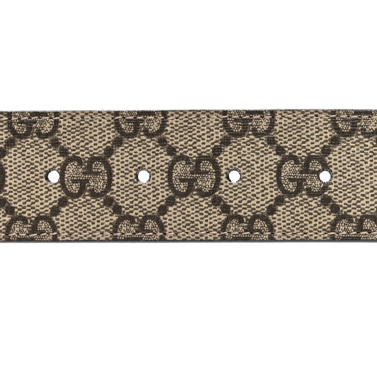 GG Supreme Monogram Interlocking G 37mm Belt 75 30 Beige Ebony
