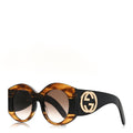 Acetate Round Frame Sunglasses GG0177S Brown