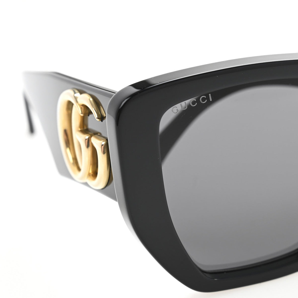 Acetate Square Frame Sunglasses GG0956S Black