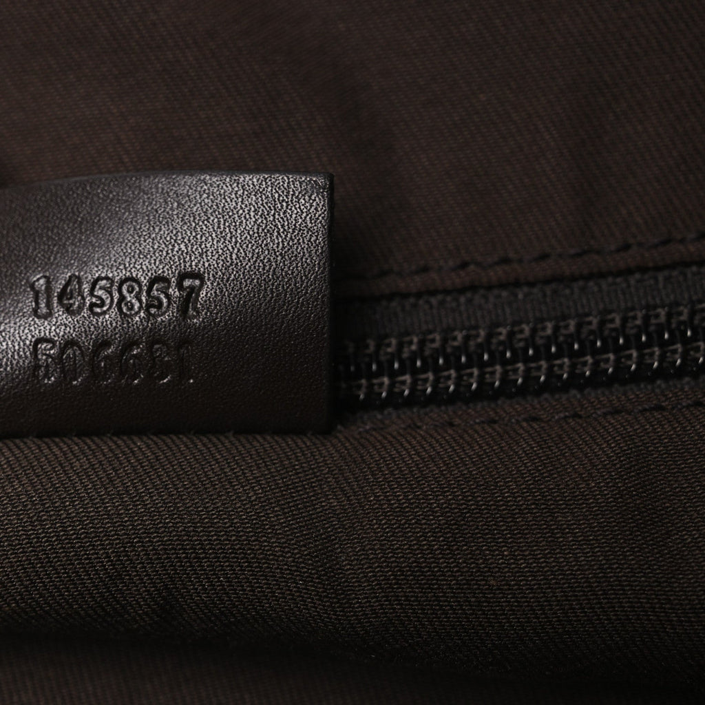 Monogram Calfskin Perforated Medium Flat Messenger Bag Dark Brown