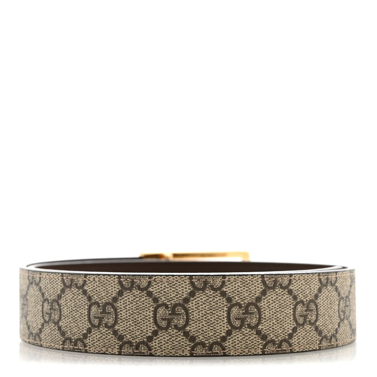 Supreme Monogram Calfskin Rectangular Belt 75 30 Brown