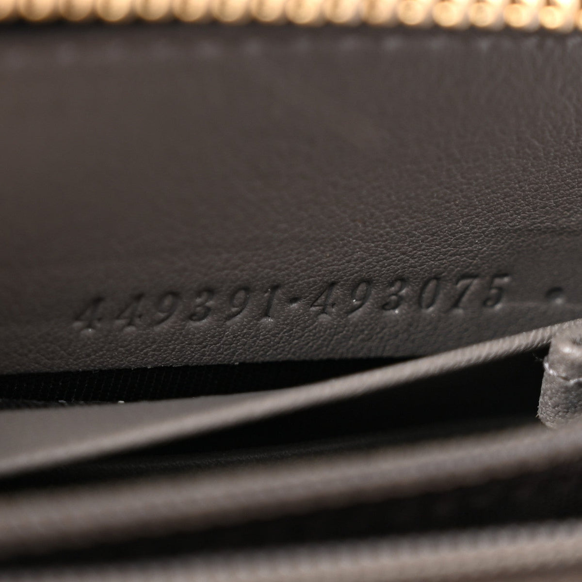 Microguccissima Zip Around Wallet Grey