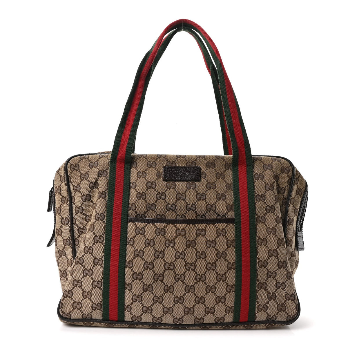Monogram Web Carry On Tote Dark Brown