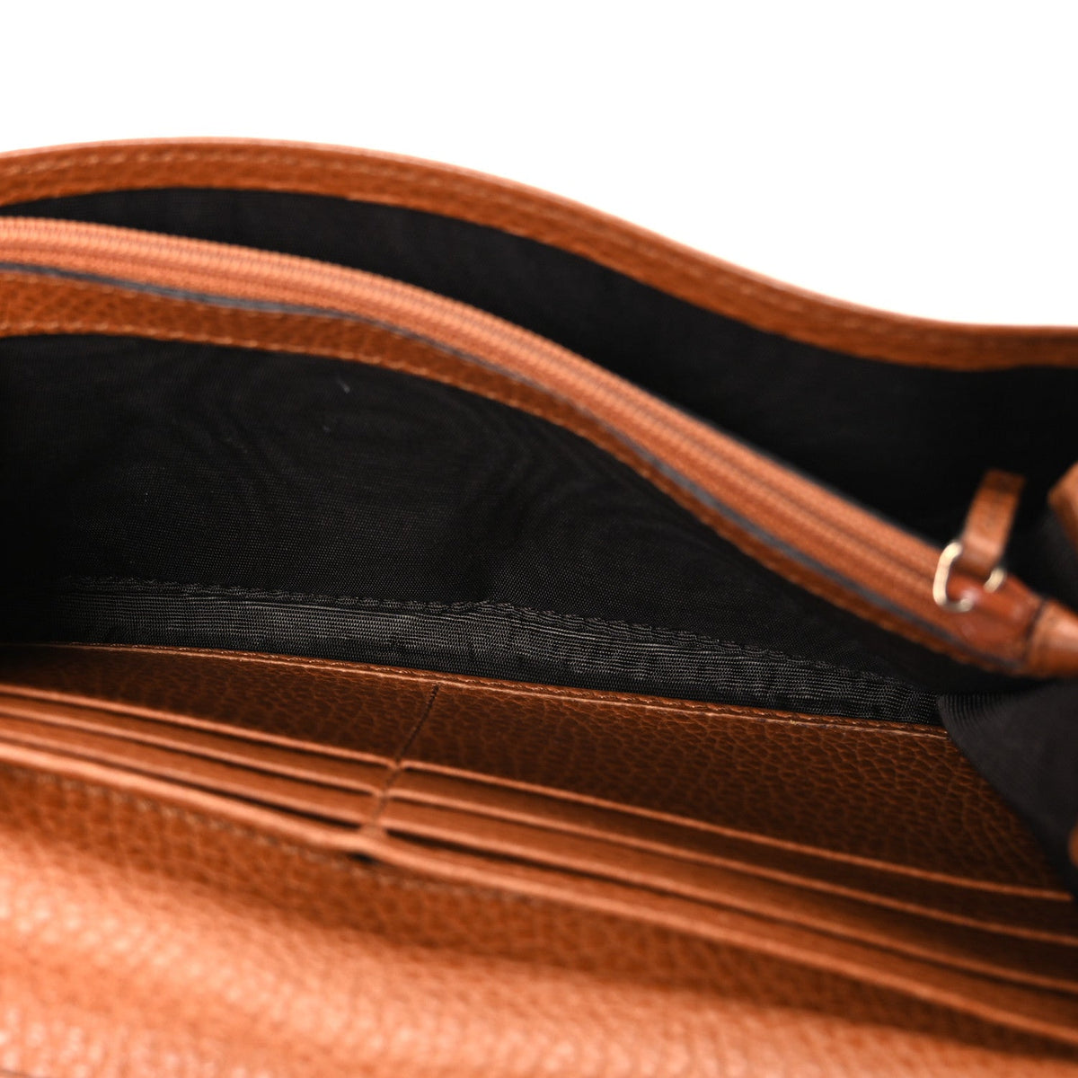 Dollar Calfskin Continental Flap Wallet Cuir