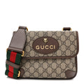 GG Supreme Monogram Web Small Neo Vintage Double Flap Messenger Bag  Beige New Acero