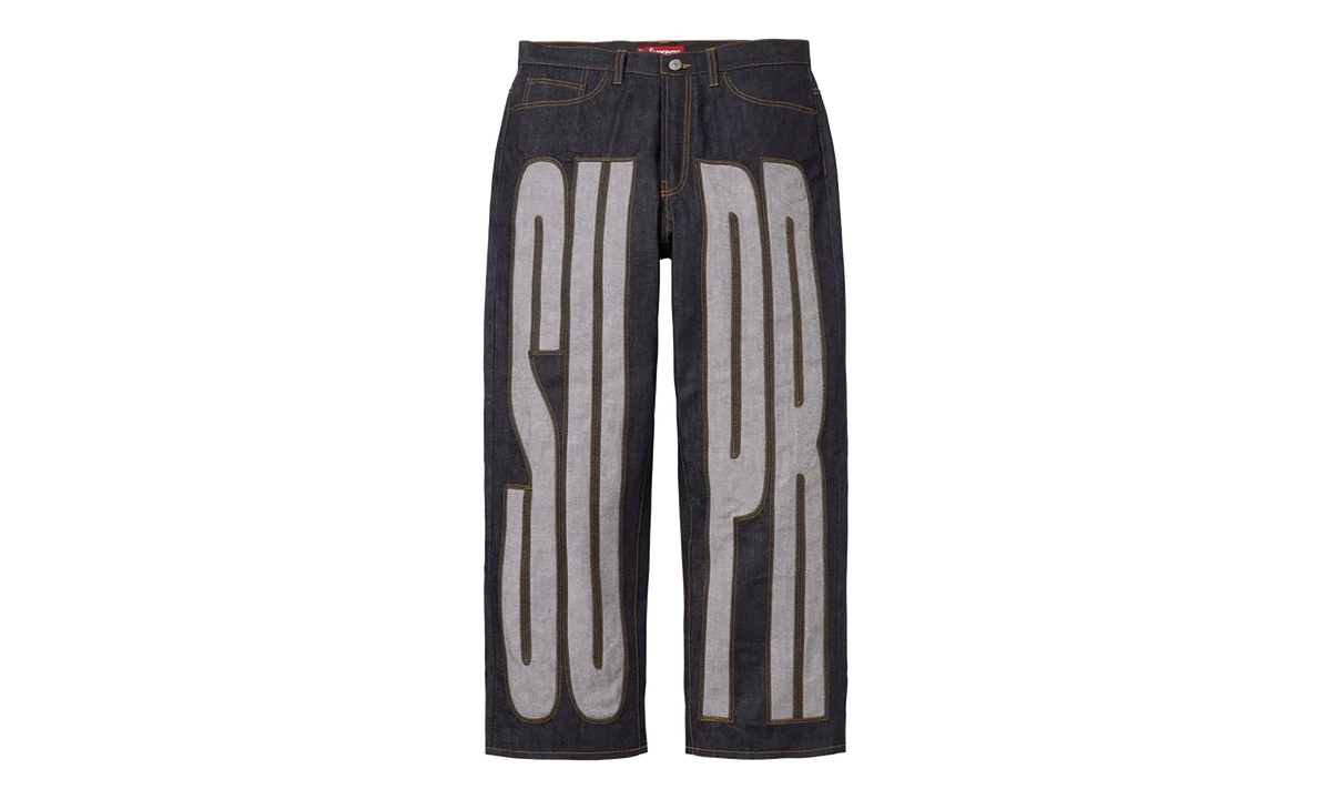 Inset Spellout Baggy Jean "SS26 - Rigid Indigo" SU27678