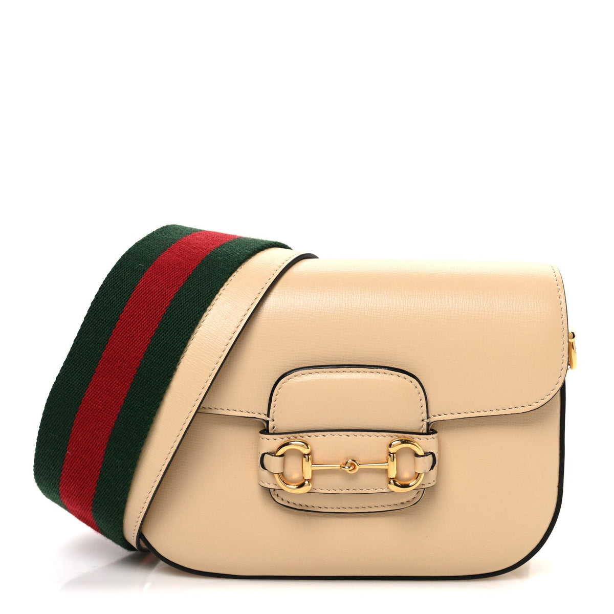 Azalea Calfskin Web Mini Horsebit 1955 Shoulder Bag Bubble Tea