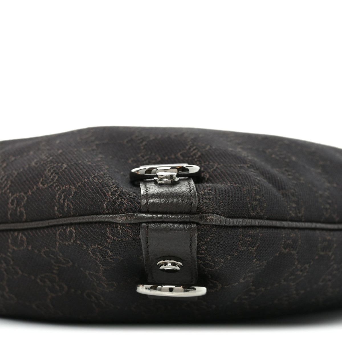Denim Monogram Abbey Messenger Bag Dark Brown