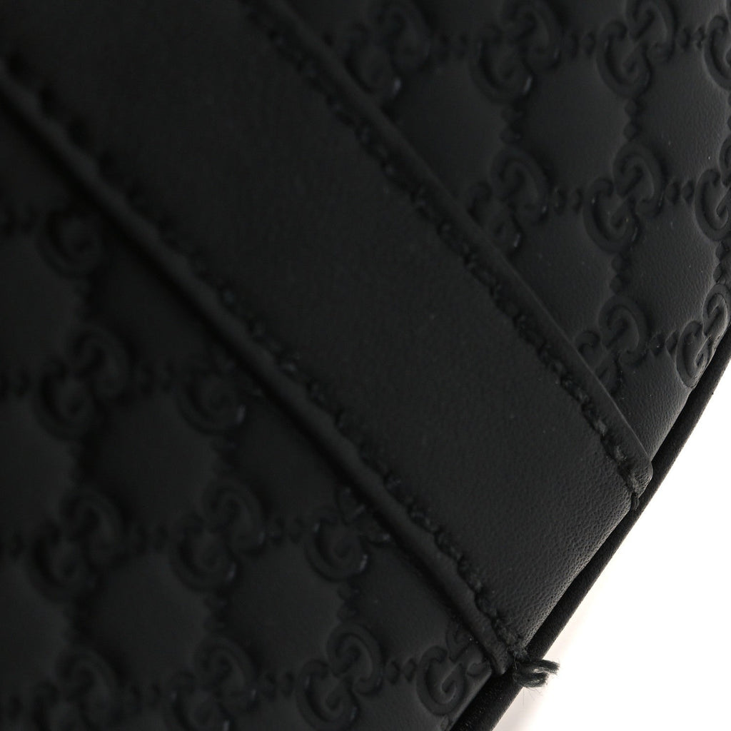 Microguccissima Medium Dome Bag Black
