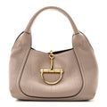 Grained Calfskin Softbit Medium Shoulder Bag Taupe Taupe