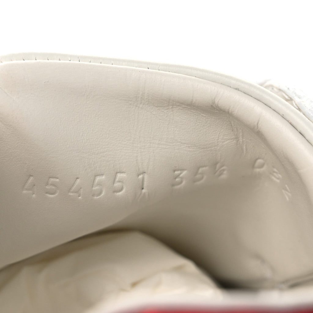 Calfskin Web Studded Womens Arrow Ace Sneakers 35.5 White