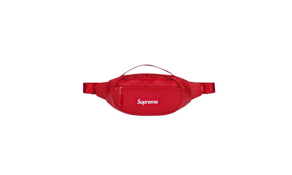 Leather Waist Bag "FW23 - Red" SU25608