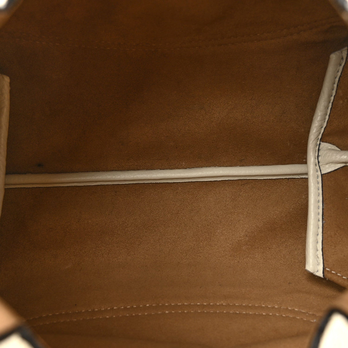 Grained Calfskin Softbit Medium Shoulder Bag White