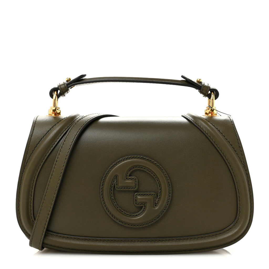 Roxy Calfskin Medium Blondie Top Handle Bag Luscious Green