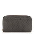 Microguccissima Zip Around Wallet Grey