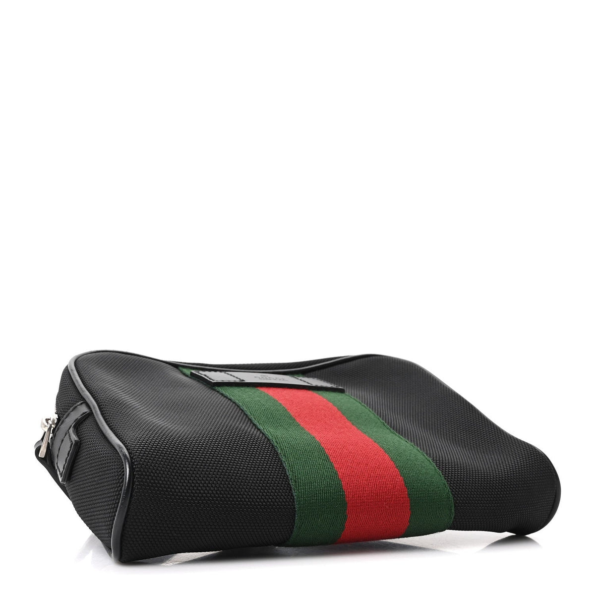 Canvas Web Slim Belt Bag Black