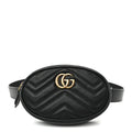 Calfskin Matelasse GG Marmont Belt Bag 75 30 Black