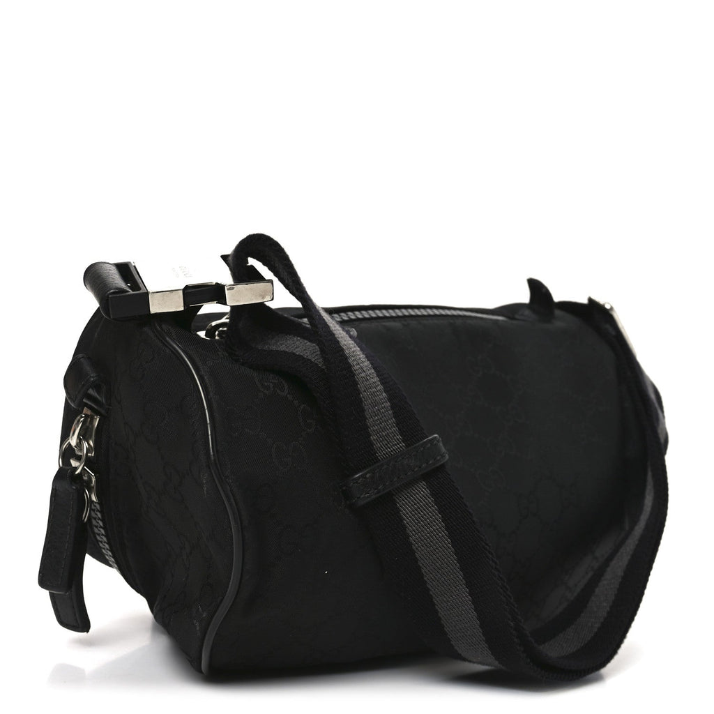 Nylon Monogram Fanny Pack Belt Bag Black