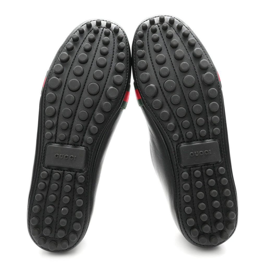Calfskin Bayadere Bee Ballerina Flats 35.5 Black
