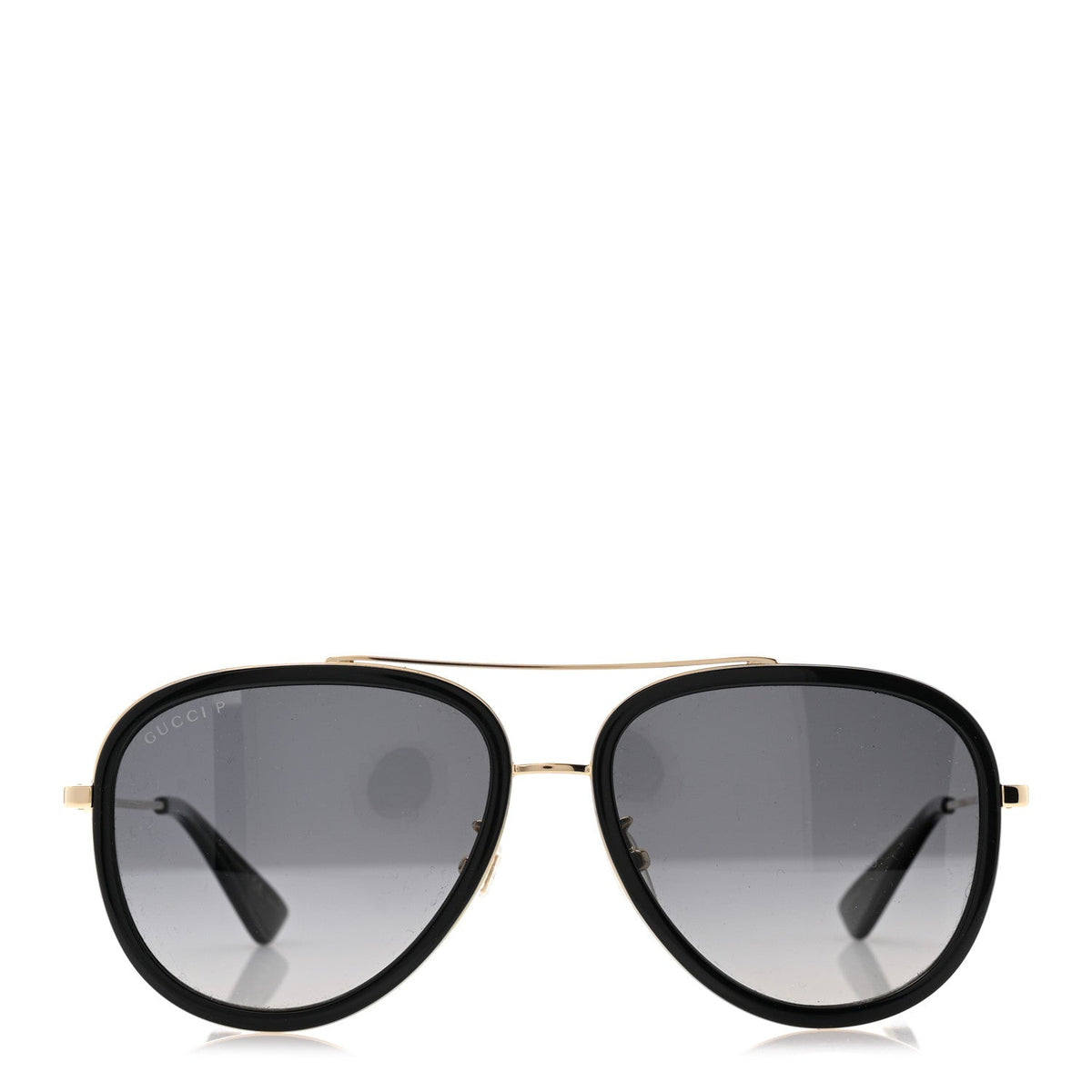 Aviator Sunglasses GG0062S Black Gold