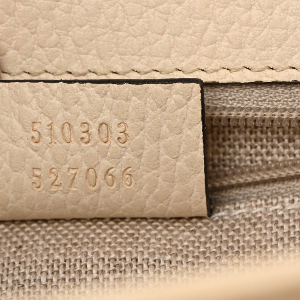 Dollar Calfskin Interlocking G Shoulder Bag Ivoire