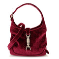 New Velvet Ashmir GG Monogram Small Jackie 1961 Hobo Red