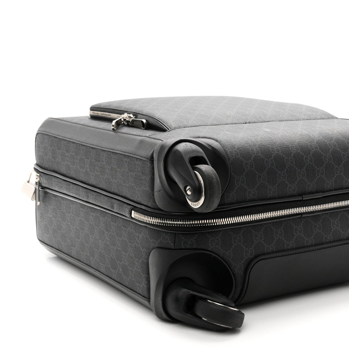GG Supreme Monogram Calfskin Carry On Trolley Black