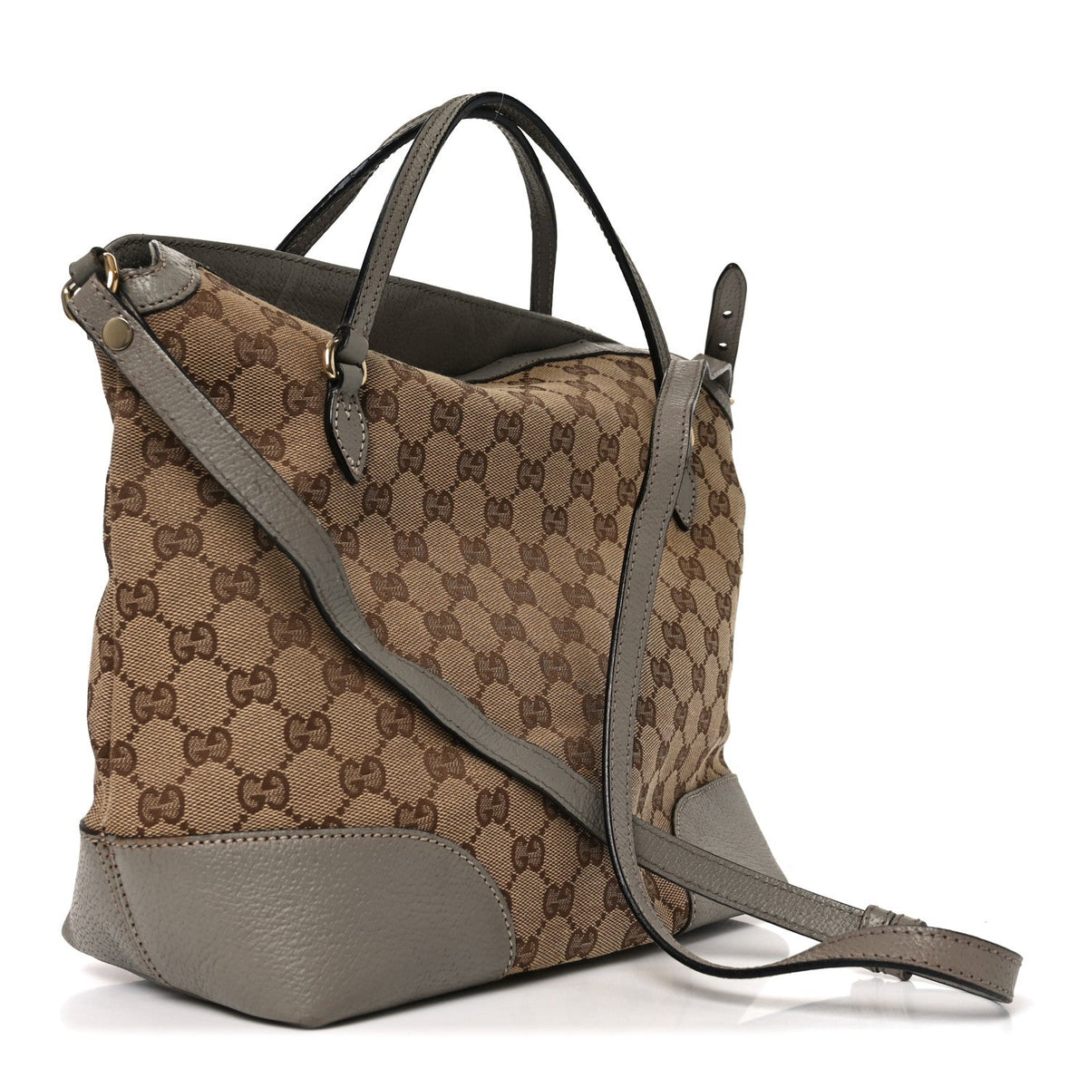 Monogram Medium Bree Foldover Tote Beige