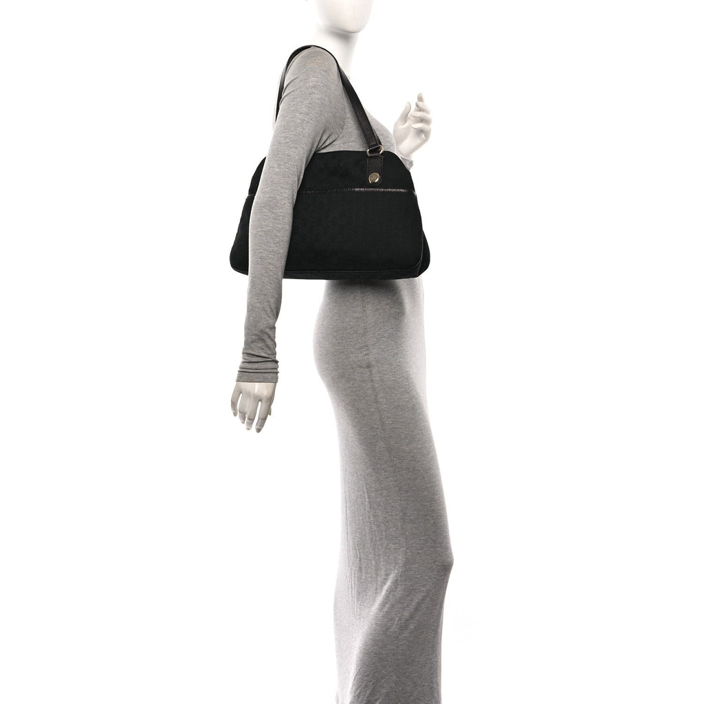 Monogram Medium Charmy Shoulder Bag Black