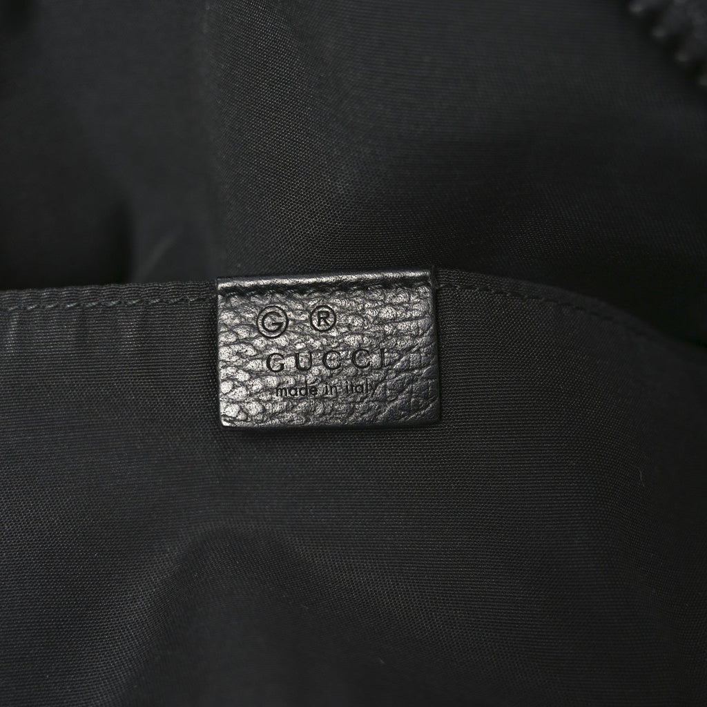 Nylon Monogram Fanny Pack Belt Bag Black