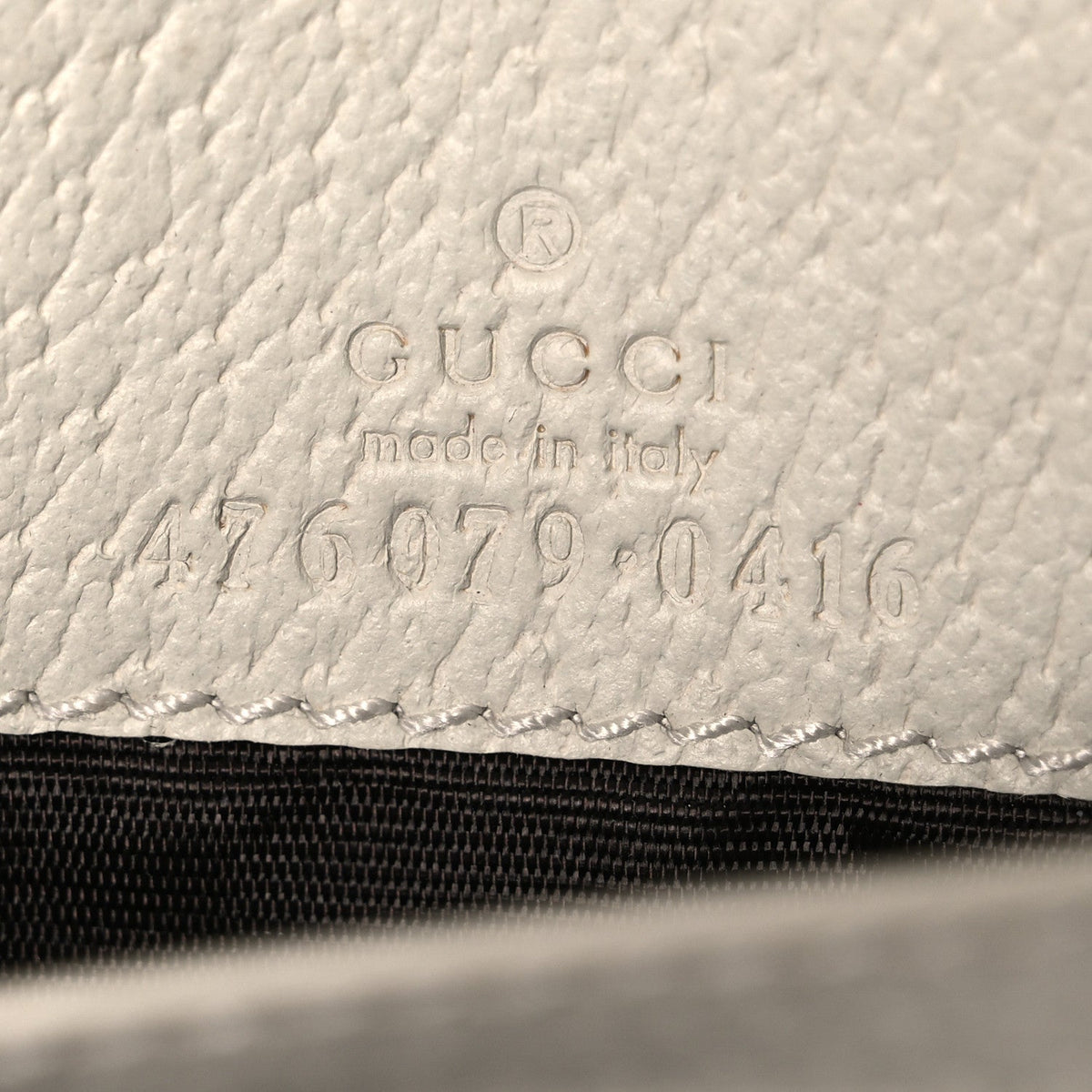 GG Supreme Monogram Web Queen Margaret Chain Wallet White