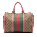Vintage Web Boston Bag GG Canvas Medium
