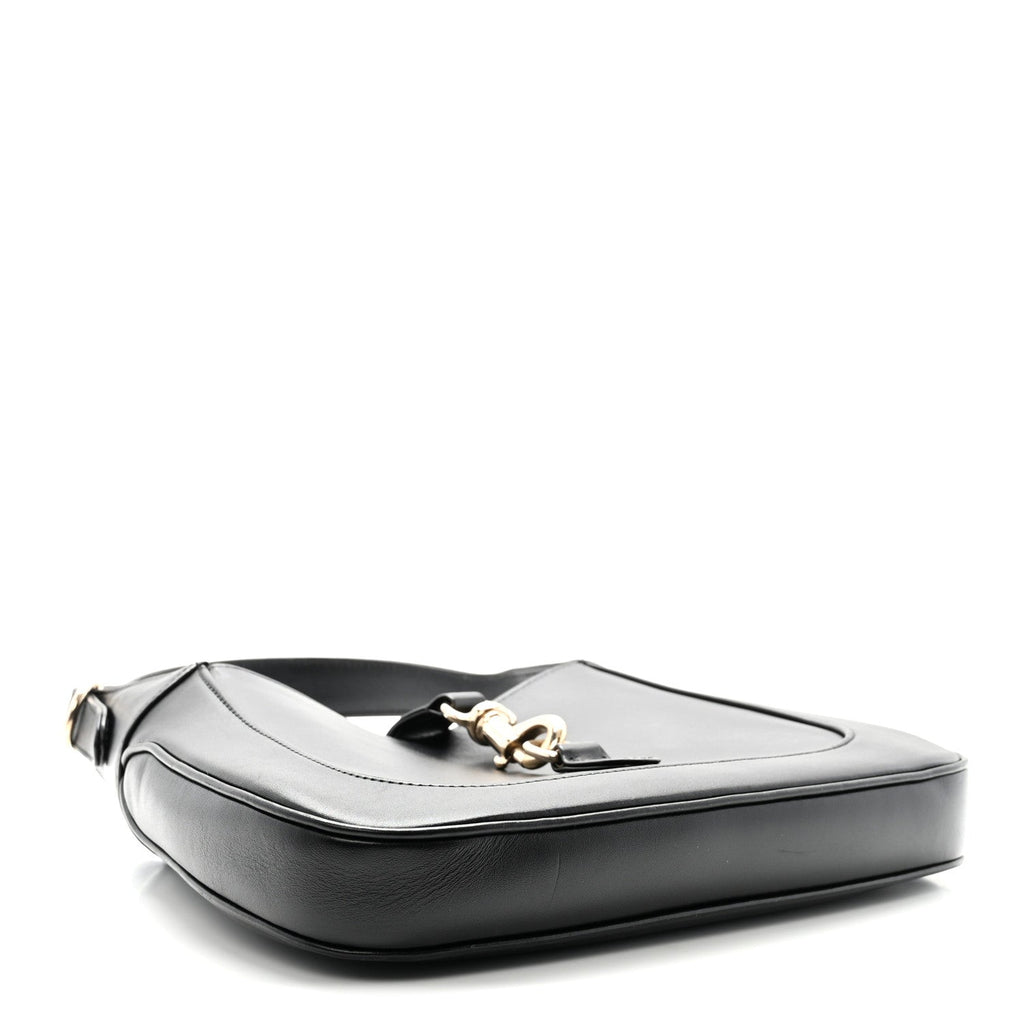 Calfskin Small Jackie Shoulder Bag Black