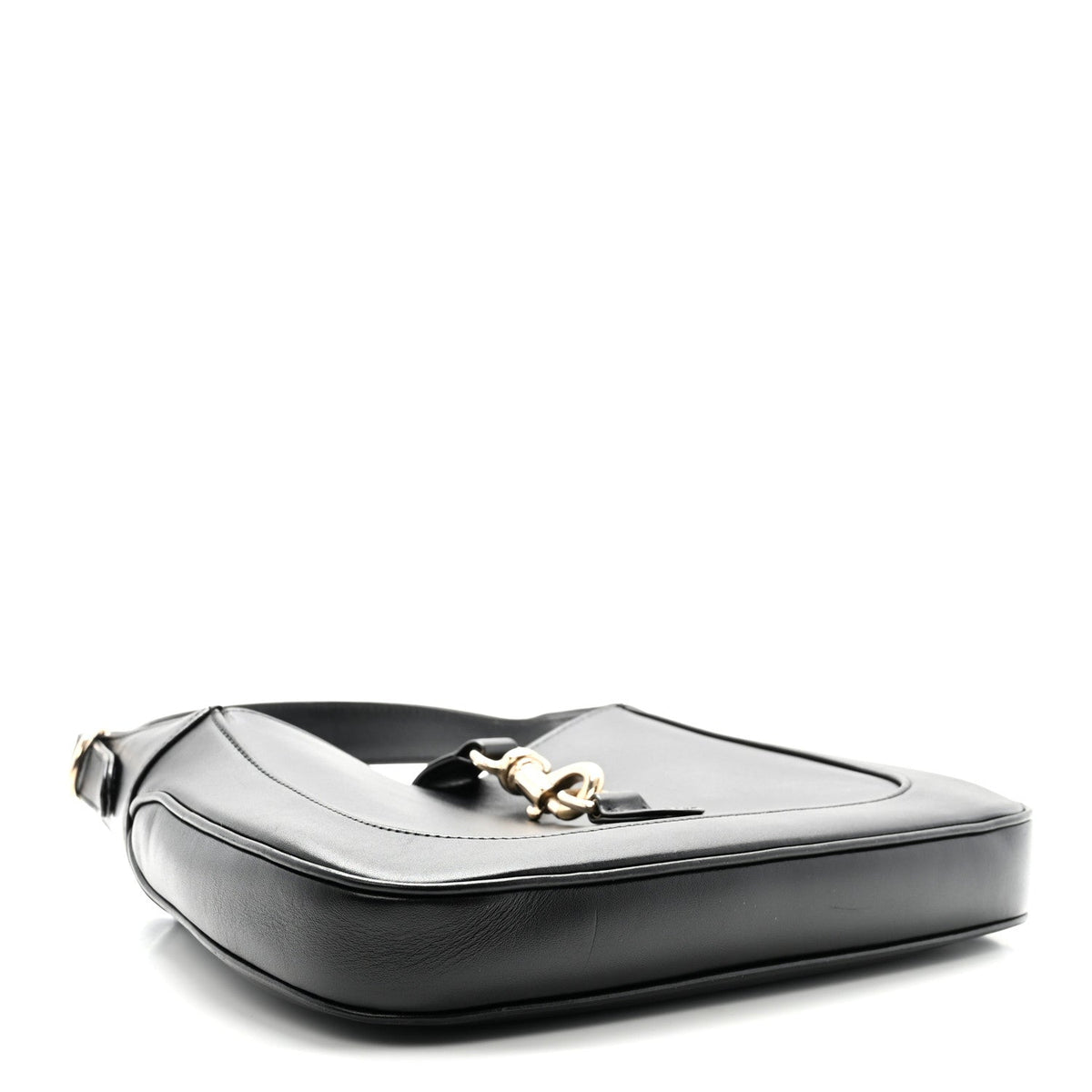 Calfskin Small Jackie Shoulder Bag Black