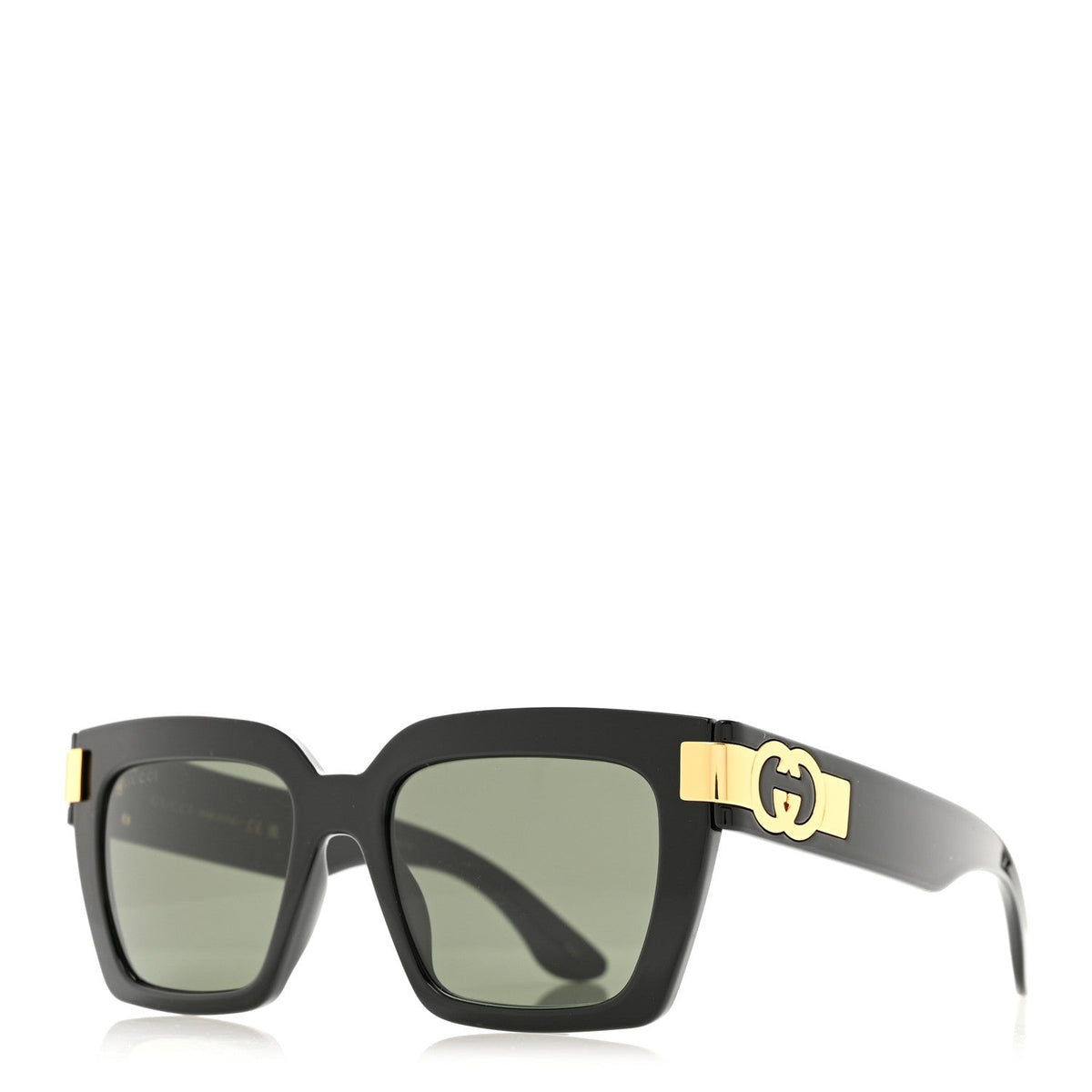 Acetate Square Frame Sunglasses GG1689S Black