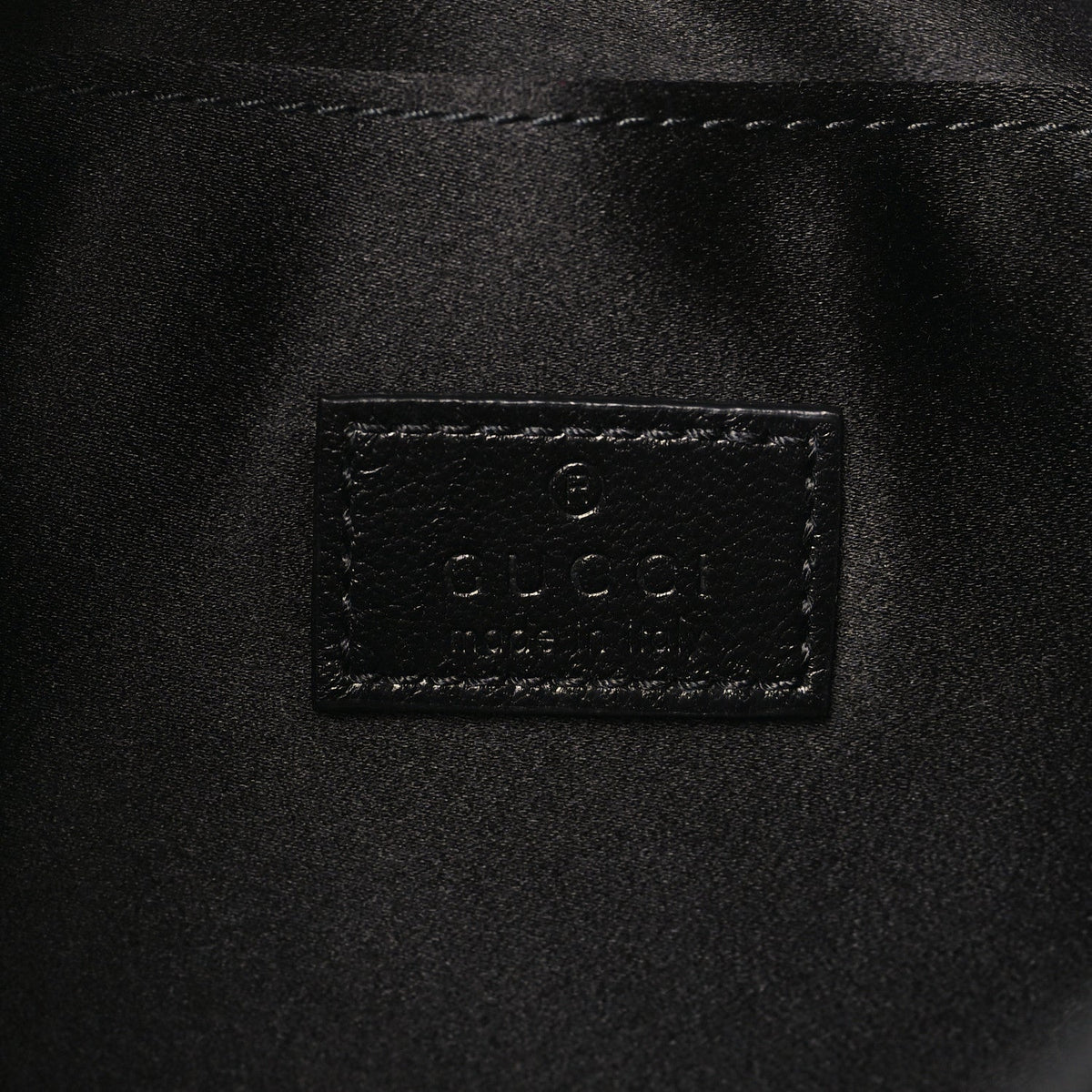Jacquard Black Denim GG Monogram Horsebit Slim Small Shoulder Bag Black Grey