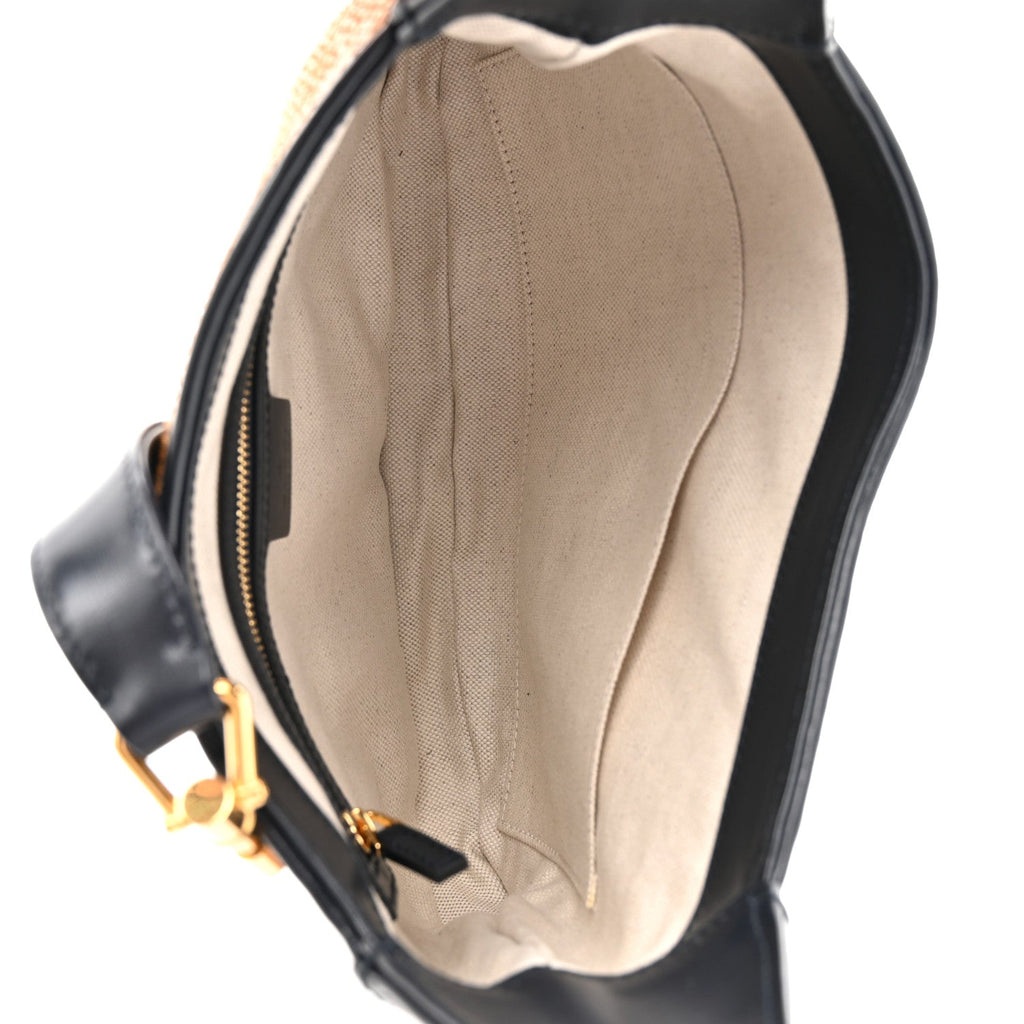 Straw Lux Boarded Dyana Lux Calfskin Small Jackie 1961 Hobo Natural Blue