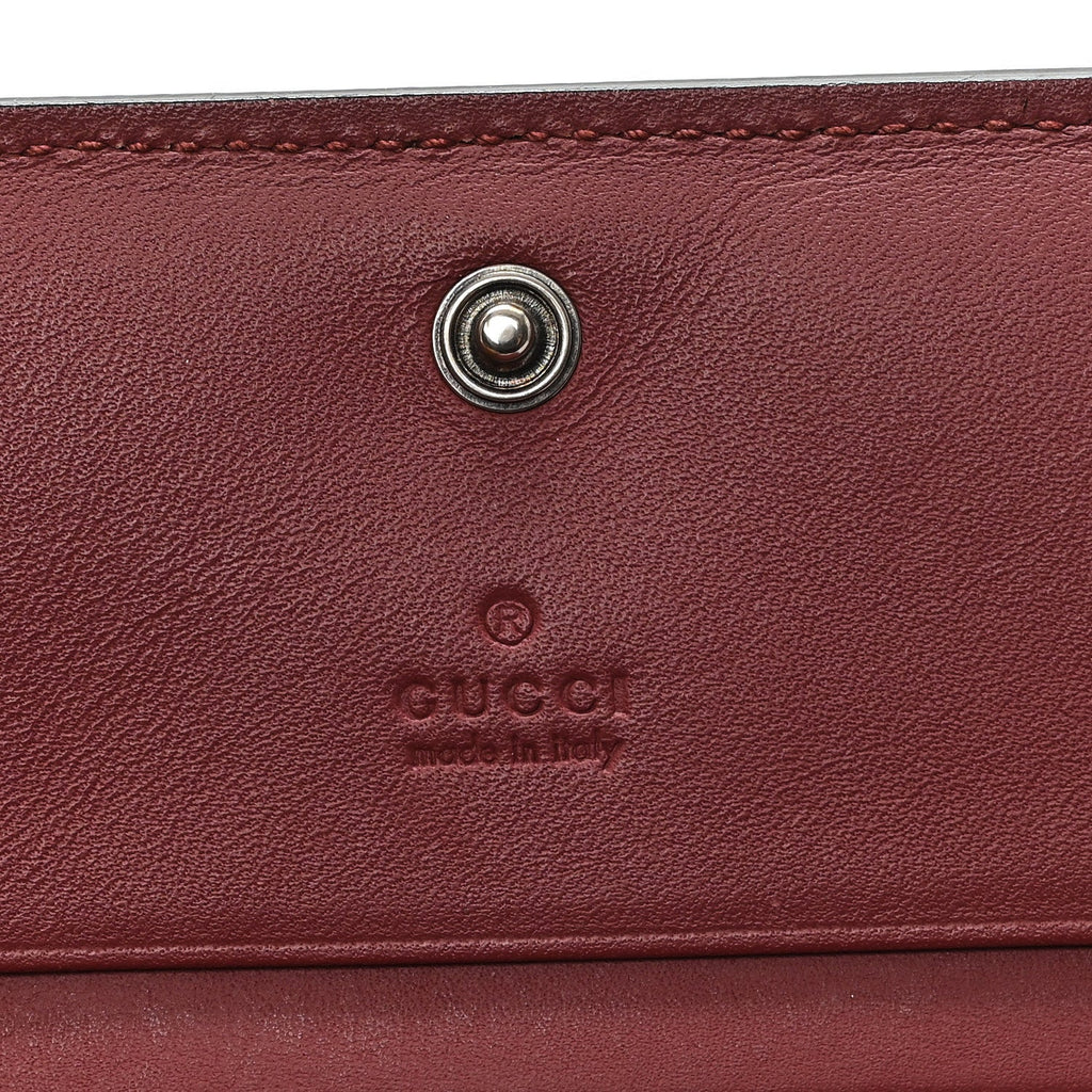GG Supreme Monogram Blooms Card Case Beige Multicolor Dry Rose