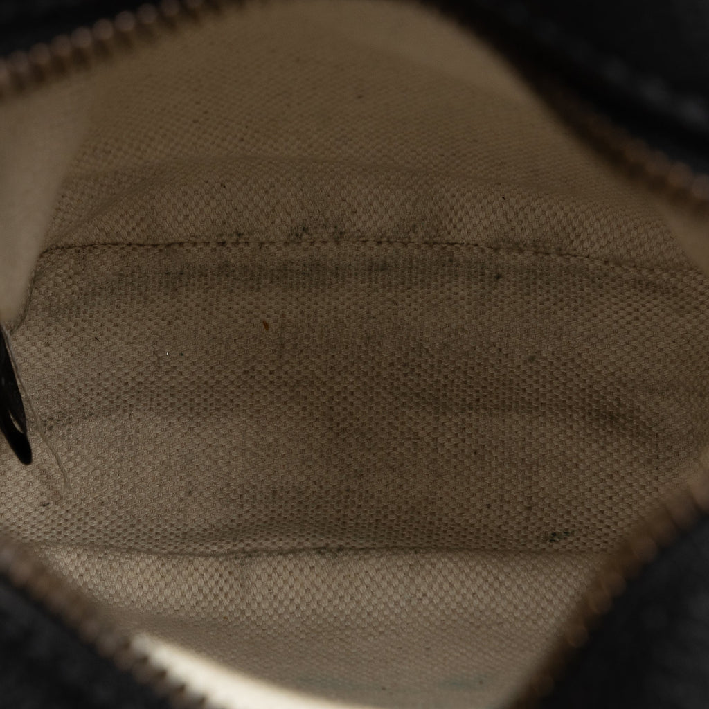 Logo Zip Messenger Bag Printed Leather Mini