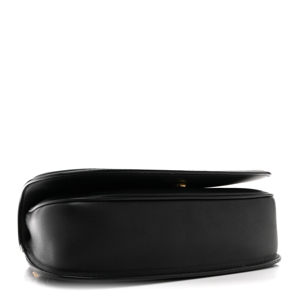 Arabella Calfskin Medium Blondie Top Handle Bag  Black