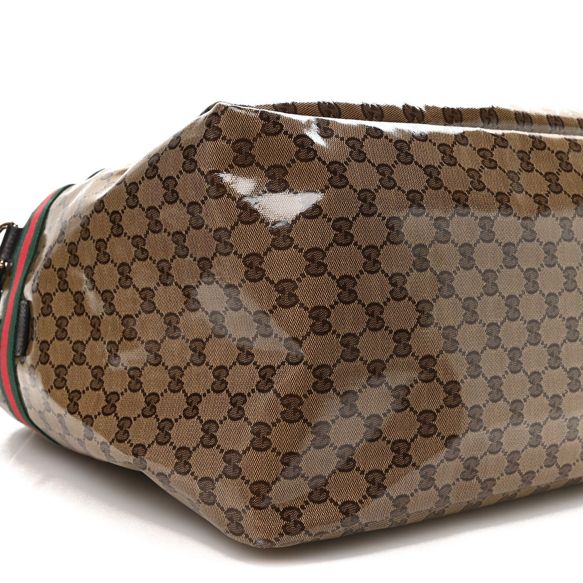 Crystal Monogram Web Large Carry On Duffle Bag Brown