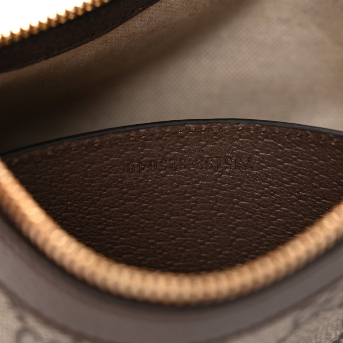 GG Supreme Monogram Textured Dollar Calfskin Web Small Ophidia GG Handbag Beige Ebony New Acero