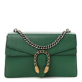 Pebbled Calfskin Small Dionysus Shoulder Bag Emerald