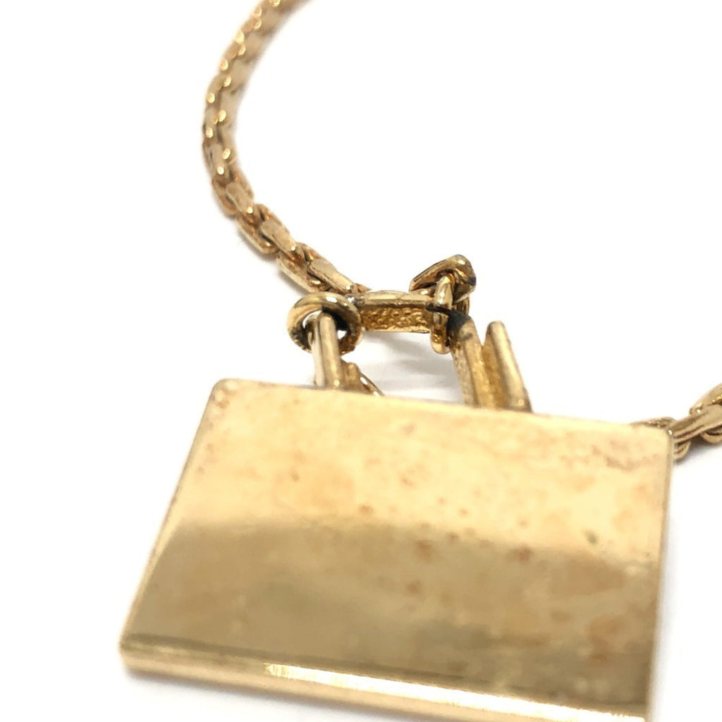 Bag Motif Pendant Necklace Gold