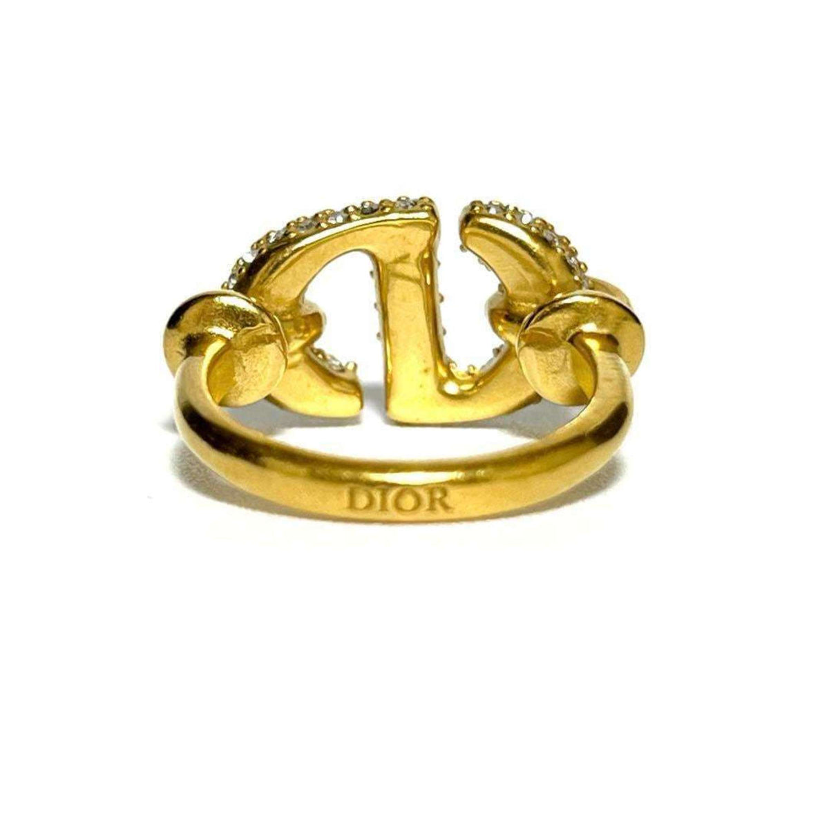Band Ring Metal and Rhinestone