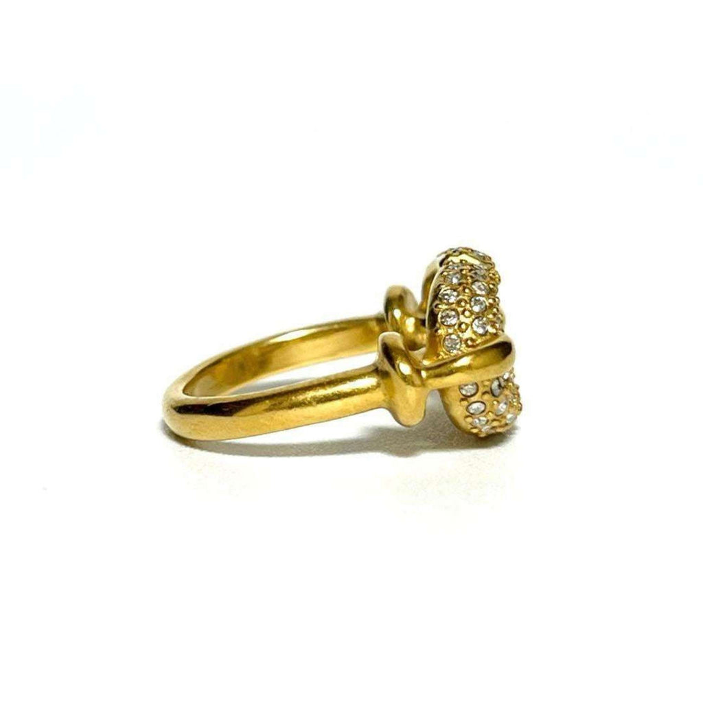 Band Ring Metal and Rhinestone
