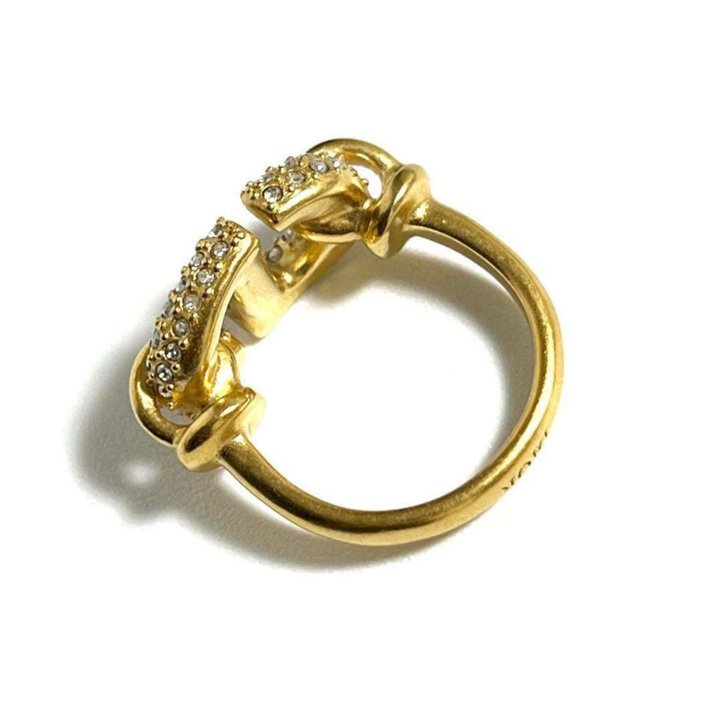 Band Ring Metal and Rhinestone