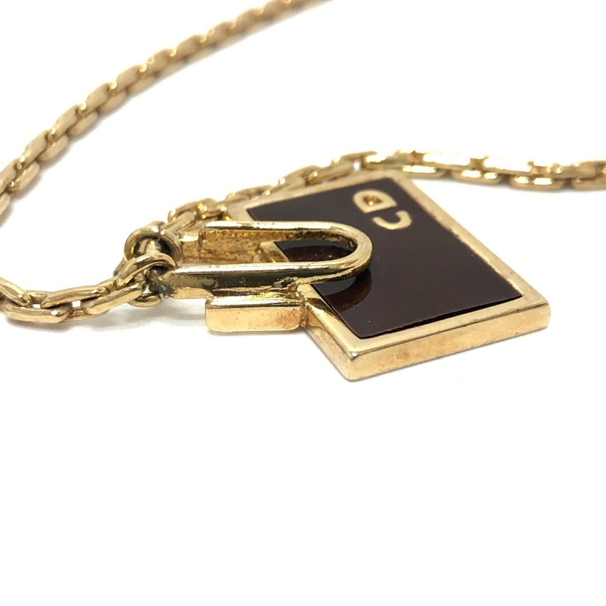 Bag Motif Pendant Necklace Gold