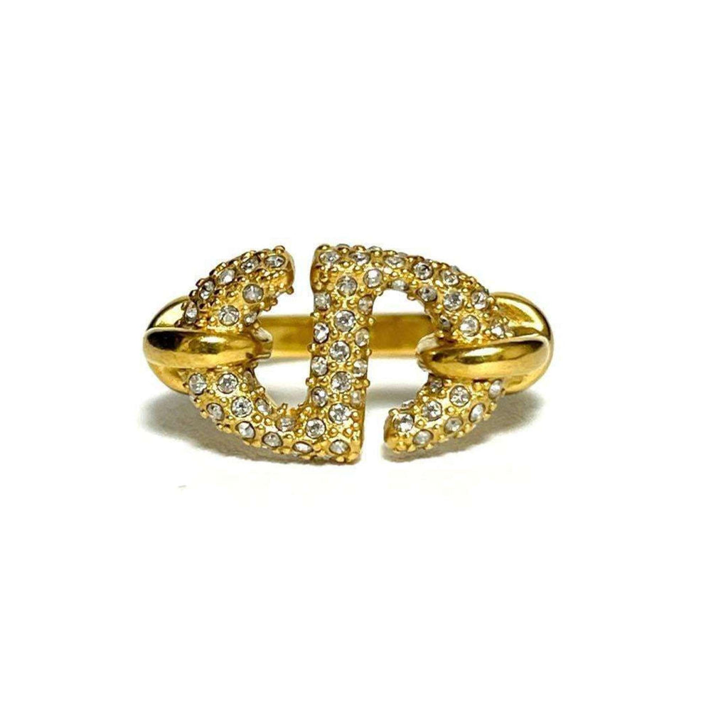 Band Ring Metal and Rhinestone