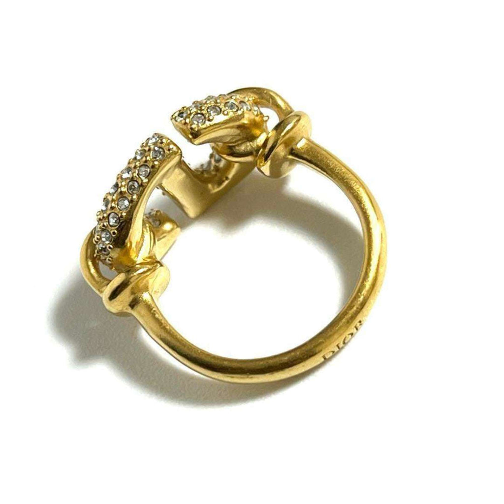 Band Ring Metal and Rhinestone